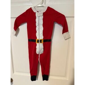 Hanna Andersson Santa onesie jumpsuit Christmas size 80 18-24 months